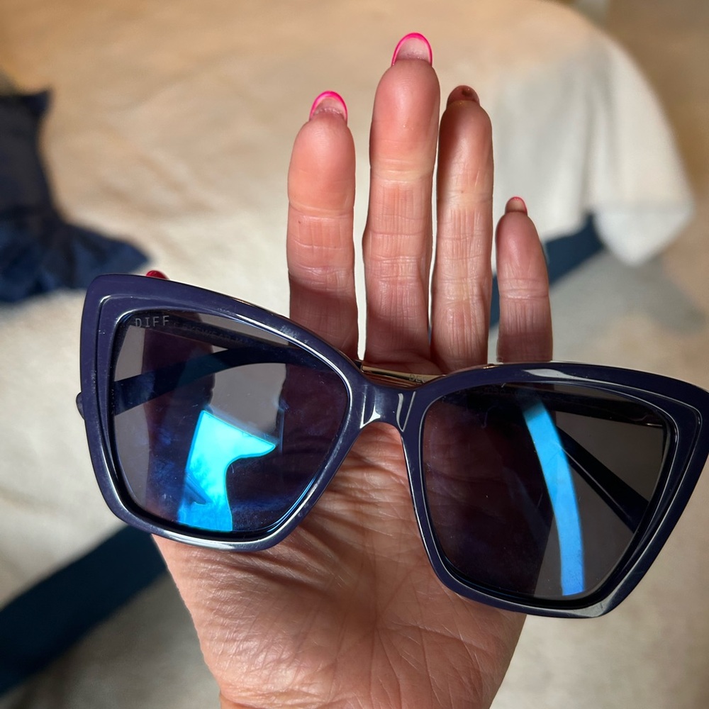 Diff BeckyII Sunglasses in Navy